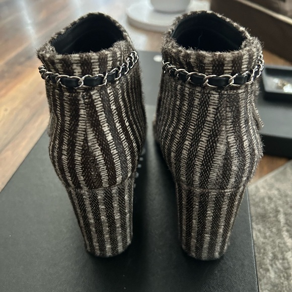 Chanel 11B Pony Hair Ankle Boots - Picture 4 of 7